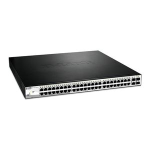 D-Link DGS-1210-52MP 52-Port Gigabit WebSmart PoE Switch With 48 PoE UTP And 4 SFP Ports