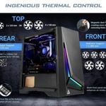 Antec DP301M mATX, ARGB Front LED, Tempered Glass, Up to 6x 120mm Fans, preinstalled 1x 120mm Fan, CPU 160mm,  GPU 360m, PSU 170
