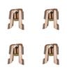 4PK BarCraft Stainless Steel Champagne Bottle Stopper 5.5cm - Copper