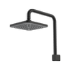 Caroma Luna Fixed Overhead Shower Black WELS 4 Star 7.5L/min