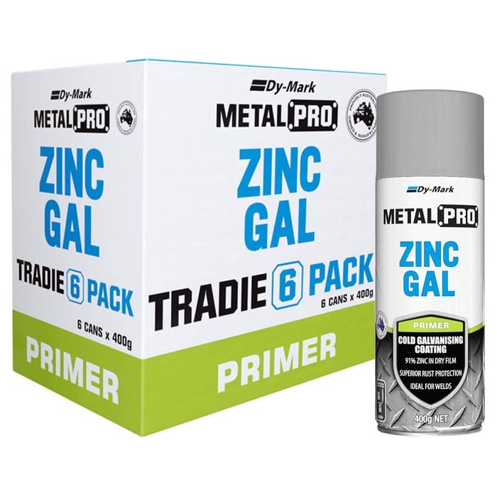 Dy-Mark 400g Zinc Gal Metal Paint Trade Pack - 6 Pack