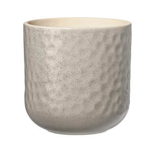Borralheira 140 x 130mm Hammered Beige Indoor Ceramic Pot