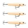 3x Rapala 10cm Skitter V Topwater Walk The Dog Style Fishing Lures - Bone