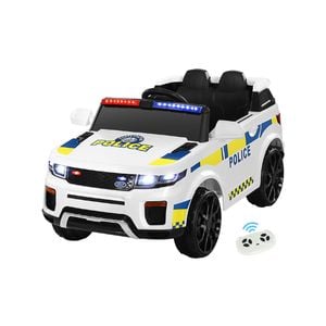 Rigo Ride On Car Kids Electric Patrol Police Toy Cars12V White