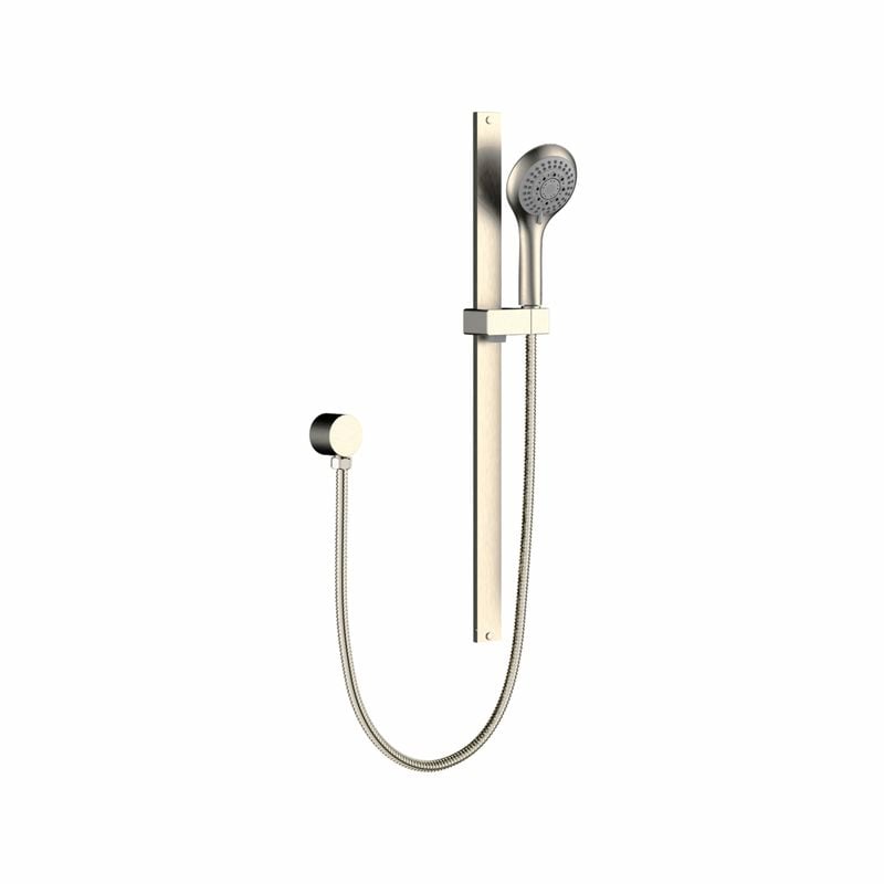 Mondella Resonance - WELS 3 Star 9L/min Brushed Nickel 5 Function Hand Shower On Rail