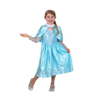 Disney Elsa Deluxe Winter Cloak Kids Costume Dress Up Party/Halloween Size 3-5y