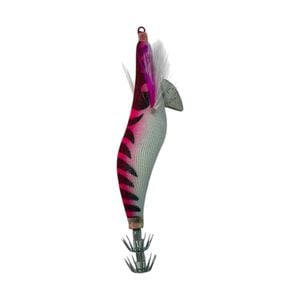 Forceten Inked Squid Jig - Pink Phantom Zebra