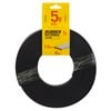 Moroday 15 x 1.5mm x 5m Black Rectangle Rubber Roll