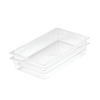 SOGA 1/1 GN Polycarbonate Food Pan 100mm Clear 6 Pack