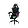 Advwin Gaming Chair With Led Lights, Executive Office Chair With 135° Recline, Racing Computer Chair Black White