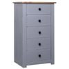 vidaXL Sideboard Grey Pine Panama Range Home Living Room Side Storage Cabinet