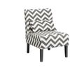 Percy Accent Chair - Black + White