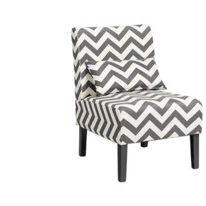 Percy Accent Chair - Black + White