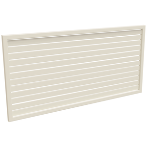 ProtectorAl 1001-2000W X 300-1000H Surfmist Aluminium Welded Slat Panel Horizontal 9mm Gap