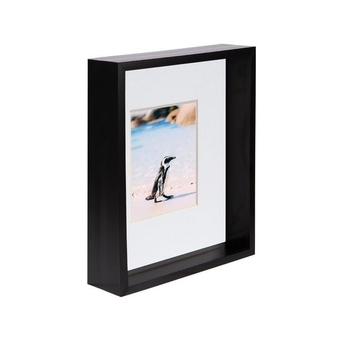 Nicola Spring 8" X 10" 3d Deep Box Photo Frame With White 4" X 6" Mount