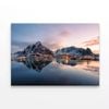Village with Snow Mountain  Print 100% Australian Made 120 x 90cm  (Stretched)