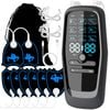 Rechargeable 3-in-1 EMS TENS Microcurrent Muscle Stimulator Massager Device with 9 Mode