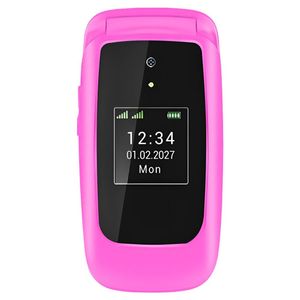 Opel Lite Flip 4G (Dual Sim, 2.4-inch, Bluetooth) - Electric Fuchsia