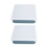 2pk Melii Silicone Kid-friendly Sandwich Lunch Container With Lid Blue 790ml