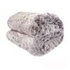 Sia Luxury Range Faux Fur Throw Rug 127 x 152 cm Tundra Wolf