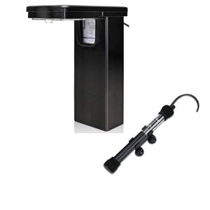 Hygger Aquarium Filter Light and  Aquarium Heater 200W - KBHG982200W - Black | One size | KBHG982200W
