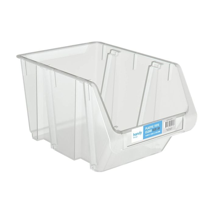 Handy Storage 154 x 125 x 215mm Clear Size 30 Plastic Tote