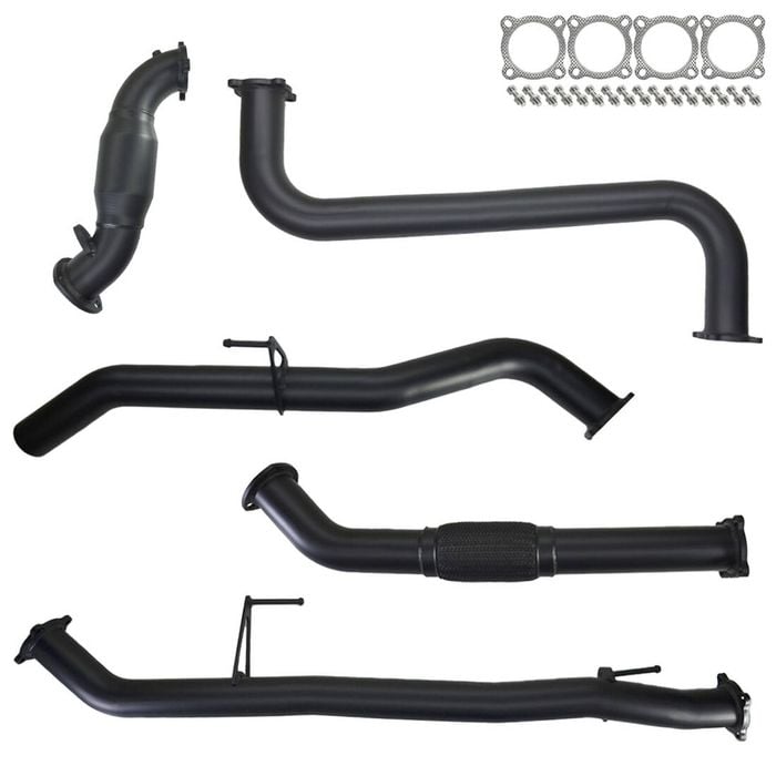 Ignite Exhausts Turbo Back For Nissan D40 Navara 2.5l Manual 3" Cat & Pipe 409 Stainless Steel