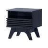 Design Square Camille Wooden Bedside Table Nightstand W/ 1-Drawer Black