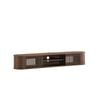 Anna Wall Mount Entertainment TV Unit Floating 2 Doors 180cm Walnut