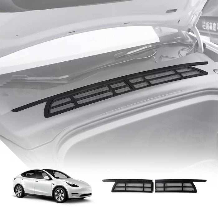 Tesla Model Y 2022-2025 Air Flow Intake Vent Grille Protection Inlet Cover Leaves Insect Guard
