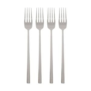 Argon Tableware Stainless Steel Dinner Forks - 19.5cm - Pack of 4