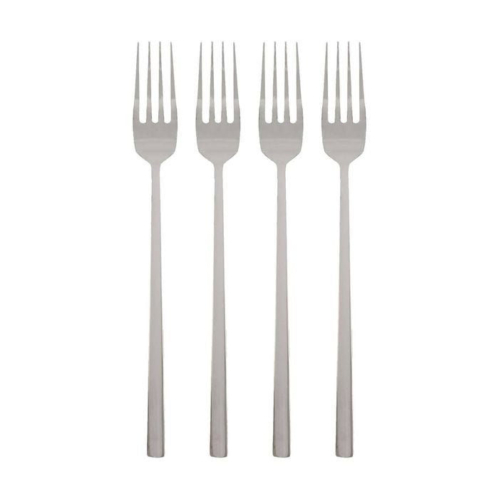 Argon Tableware Stainless Steel Dinner Forks - 19.5cm - Pack of 4