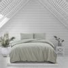 Ardor Boudoir King Bed Quilt Cover Set Preston Embossed Pale Green