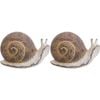 2PK LVD Rusty Snail Patrick Resin Figurine Display Decor 10.5cm