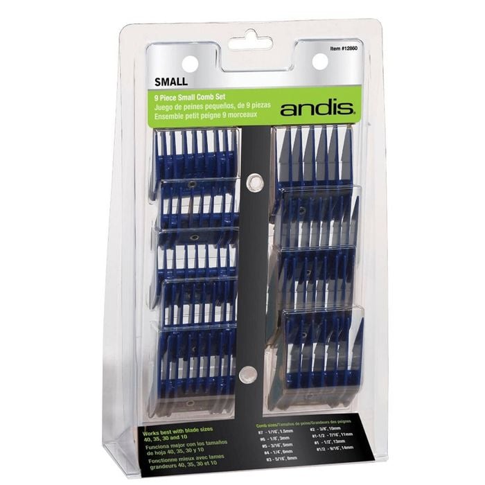 Andis Comb Set Grooming Clipper For Dogs Small 9 Pieces