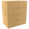Lugna 1024 x 900 x 580mm Sand 4 Drawer Ready to Assemble Unit