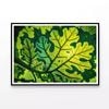 Close-Up Photo of A Green Leaf  Print 100% Australian Made 90x60cm  (Poster)