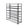 Handy Storage 1330 x 1410 x 410mm Black Boltless 8 Shelf Tote Unit - 1400 x 1250 x 400mm