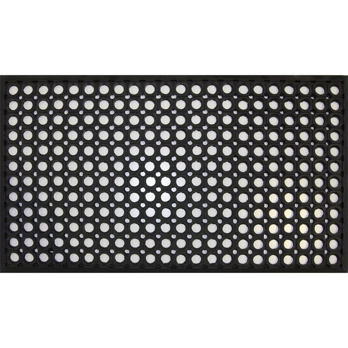 Bayliss 40 x 70cm Black Rubber Circle Mat