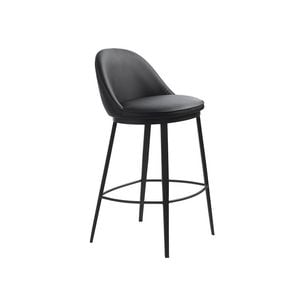 Modern Furniture GAIN 48x89cm Counter Stool - Black PU Leather