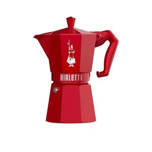 Bialetti Moka Exclusive Stovetop Espresso Maker 6 Cup Red