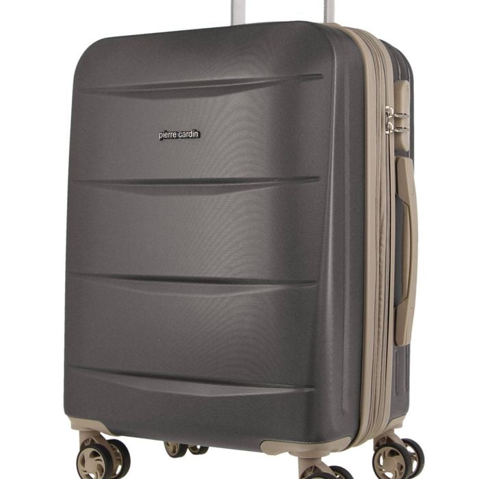 Pierre Cardin Cabin Hard-shell Luggage Travel Suitcase 54cm Graphite
