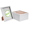 Nicola Spring 3d Box Photo Frames - 8" X 10" - White - Pack Of 5