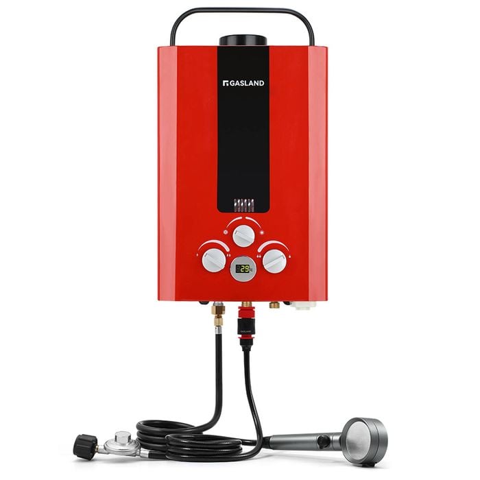 GASLAND 6L Red Tankless Gas Water Heater On-Demand Water System