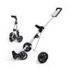 FitnessLab 4 Wheels Golf Trolley Buggy Foldable Golf Bag Cart with Footbrake