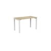 Olg Axis Table 4 Leg White Frame New Oak Smooth Top L900mm X W600mm