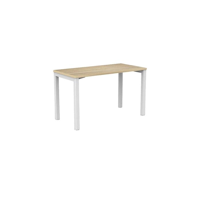 Olg Axis Table 4 Leg White Frame New Oak Smooth Top L900mm X W600mm