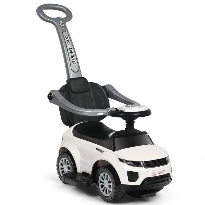 Costway Kids Ride On Push Car Sliding Walking Toy W/guardrails White
