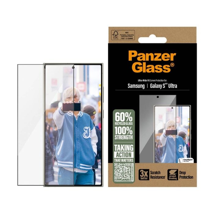 Panzer PanzerGlass UltraWide Fit Screen Protector for Samsung GS25 Ultra - Clear