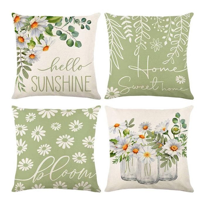Catzon 4 Pcs Sunflower Throw Pillow Covers Summer Porch Home Decor 50X50cm-Set 9